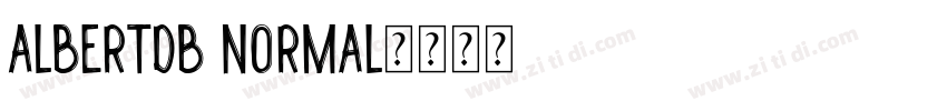 AlbertDB Normal字体转换